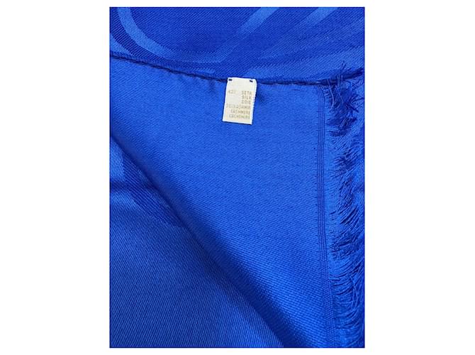 Sciarpa di lusso Chopard – mix di seta e cashmere – blu reale Multicolore - vista 3