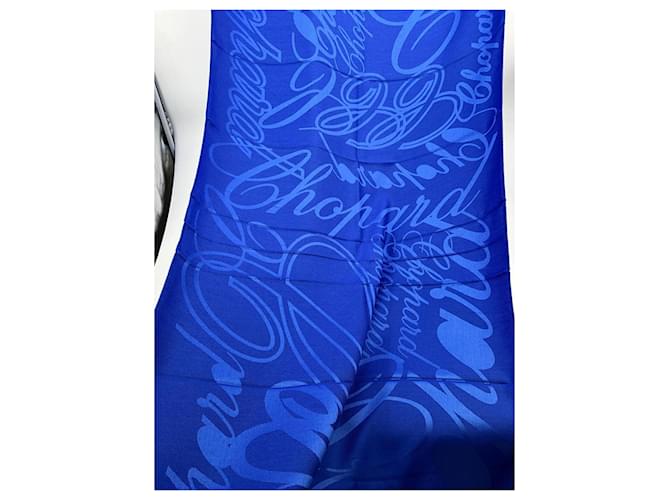 Sciarpa di lusso Chopard – mix di seta e cashmere – blu reale Multicolore - vista 7