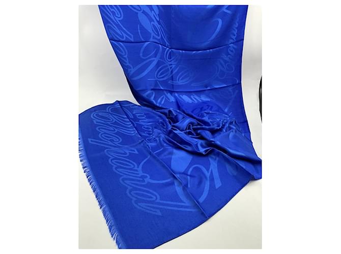 Sciarpa di lusso Chopard – mix di seta e cashmere – blu reale Multicolore - vista 9