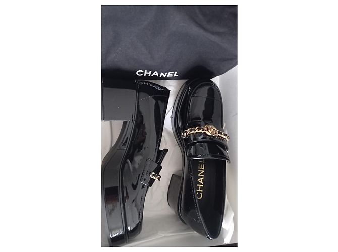 Mocassini con Zeppa Chanel Nero - vista 2