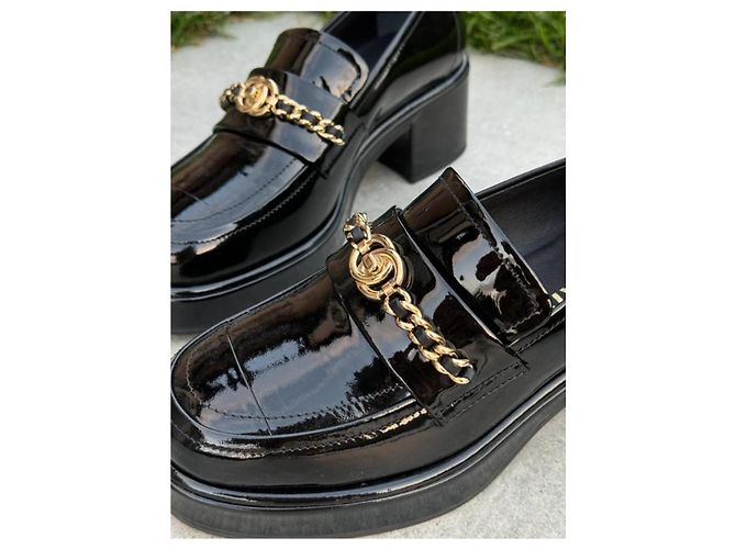 Mocassini con Zeppa Chanel Nero - vista 4
