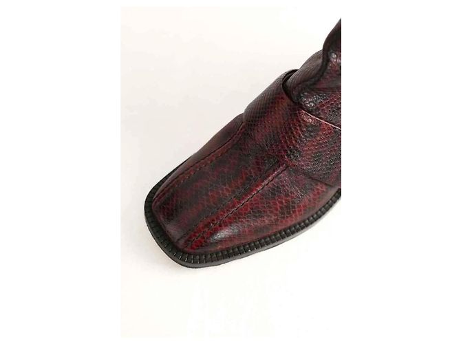 Chloé Botas de Cuero Burdeos - vista 4
