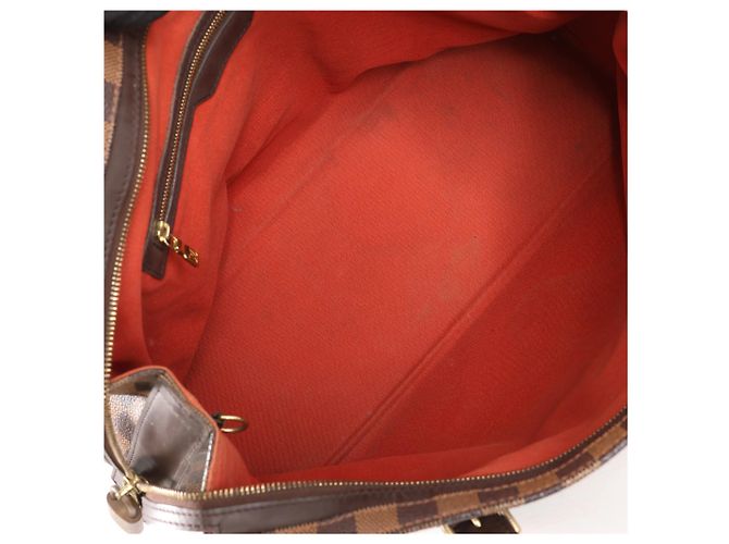 Borsa a Spalla Louis Vuitton Chelsea Damier Ebene in Marrone N51119 Rosso - vista 14
