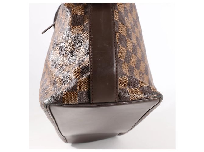 Borsa a Spalla Louis Vuitton Chelsea Damier Ebene in Marrone N51119 Rosso - vista 8