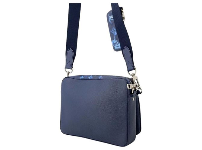 Louis Vuitton – Trio Messenger Monogram Ink Watercolor Blu - vista 2