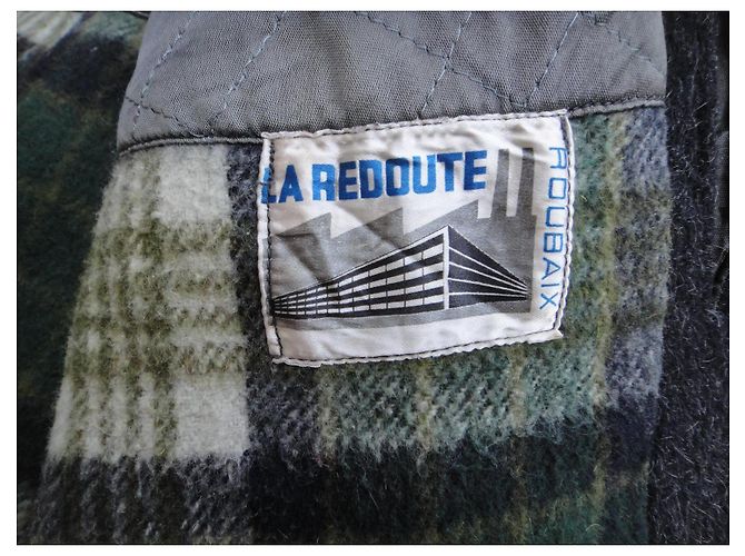Autre Marque La Redoute Wollmantel Dunkelgrau Anthrazitgrau - vista 3