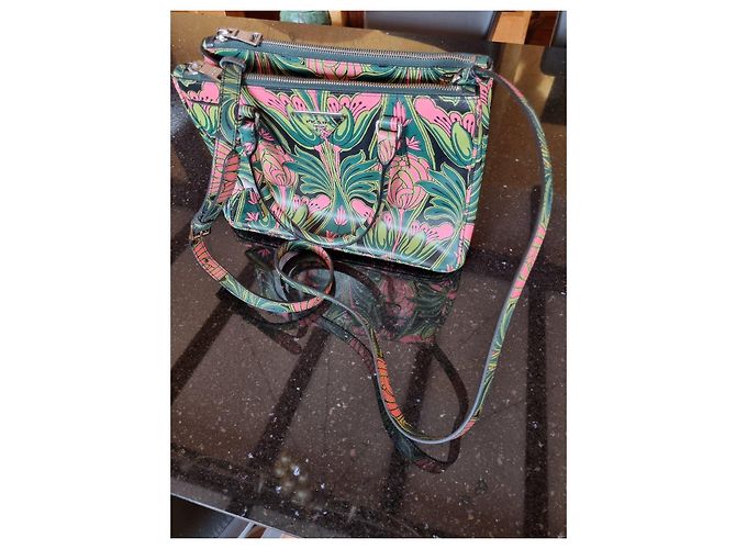 Prada Handtasche mit Blumenmuster Pink Grün - Ansicht 7