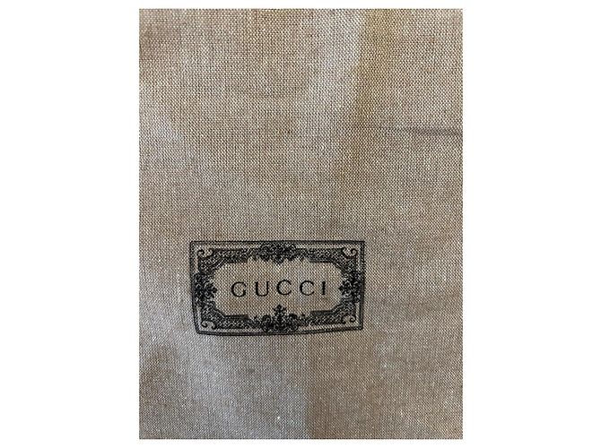Cappellino Gucci GG Supreme Marrone in Tela e Pelle Beige - vista 18