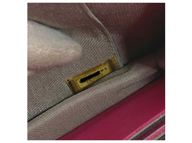 Cartera de cadena de cuero patentado rosa Chanel - vista 13