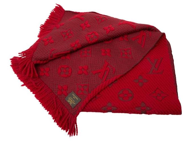 Sciarpa Logomania Louis Vuitton Rosso - vista 2