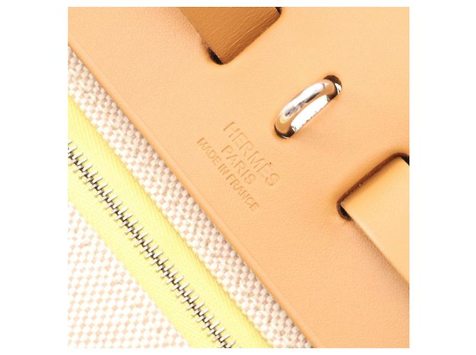 Berline Borsa Hermès Airbag Zip PM Marrone D'oro Giallo - vista 4