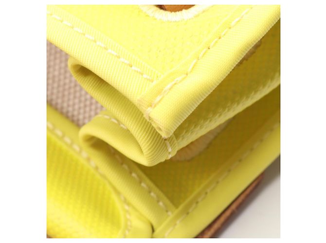 Berline Borsa Hermès Airbag Zip PM Marrone D'oro Giallo - vista 8