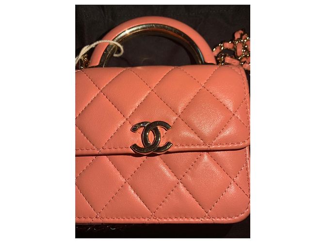 Borsa Chanel Mini Trendy CC Rosa - vista 6
