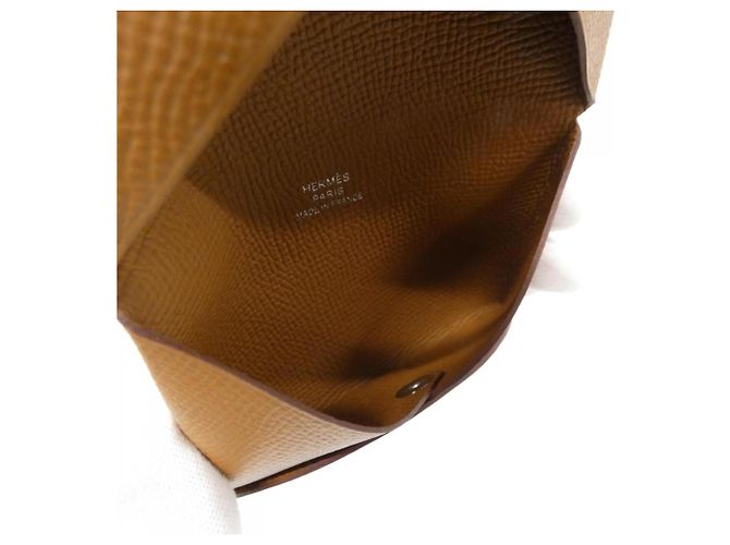 Visitenkartenetui Hermès Calvi Golden - Ansicht 3