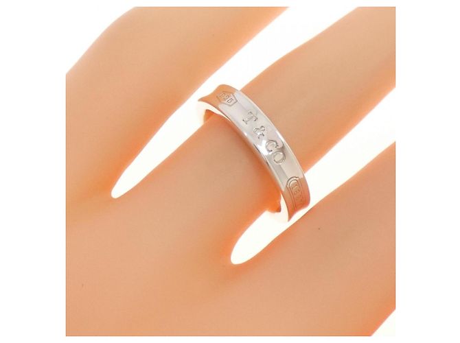 Tiffany & Co Anello stretto in argento Tiffany 1837 - vista 5