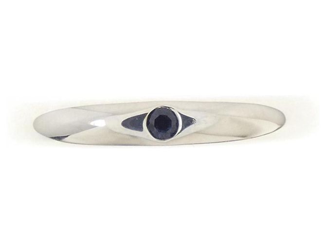 Tiffany & Co Tiffany Silber 925 Bandring mit Saphir - Ansicht 2
