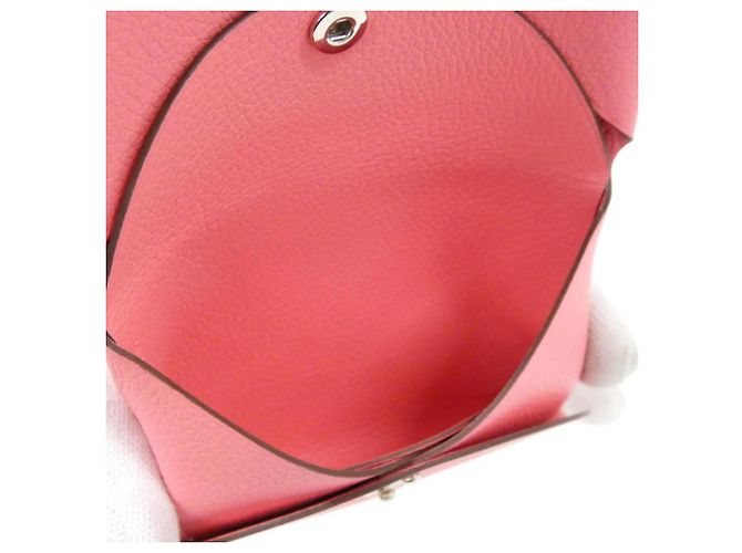 Monedero Calvi Duo de Hermès Rosa - vista 3