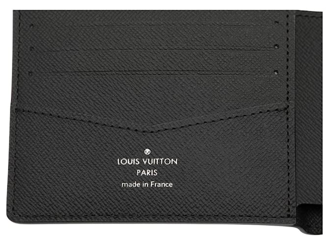 Louis Vuitton Graue Monogram Eclipse Reverse Slender Geldbörse Braun - Ansicht 5