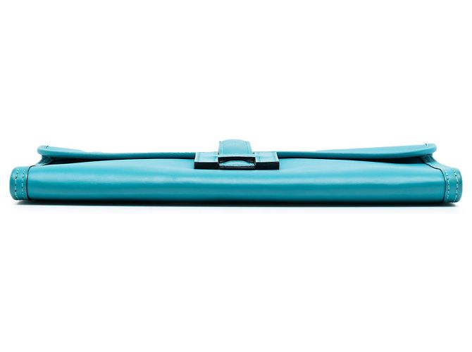 Hermès Jige Elan 29 in pelle Swift blu Turchese - vista 3