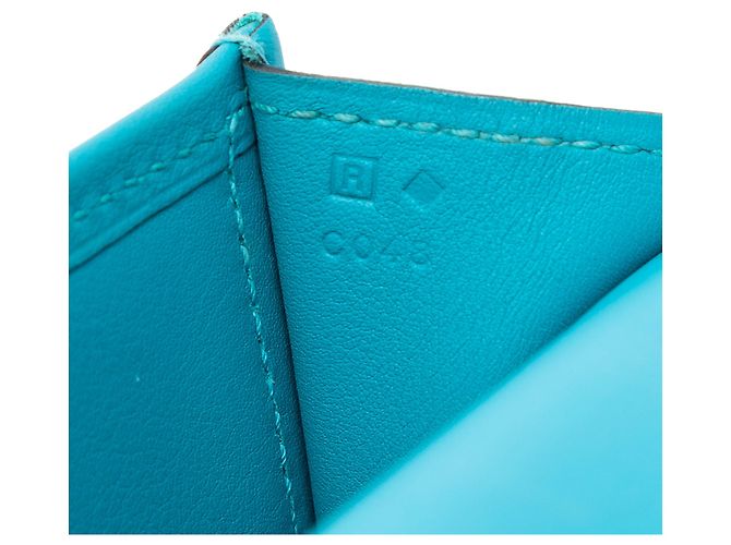 Hermès Jige Elan 29 in pelle Swift blu Turchese - vista 6