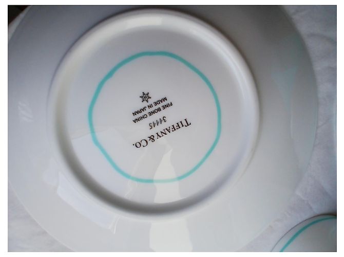Tiffany & Co Set of 3 Plate and Cup in White and Blue - view 5