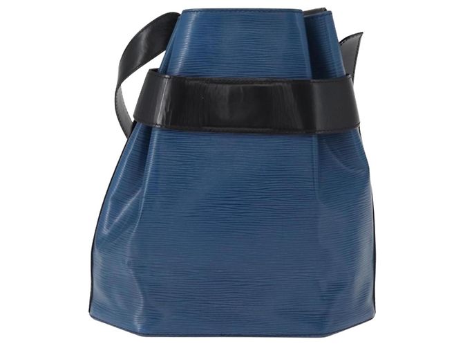 Vintage Louis Vuitton Schultertasche aus Epi-Leder PM Blau - Ansicht 2