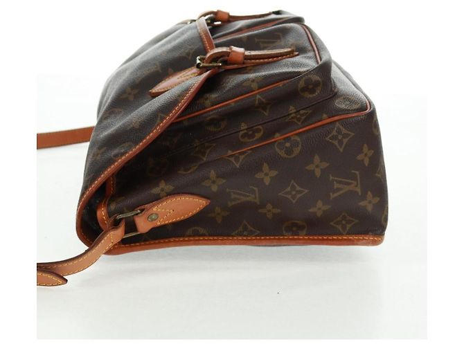 Gibeciere Borsa Messenger Gibecière Monogram Canvas MM Louis Vuitton Marrone - vista 3