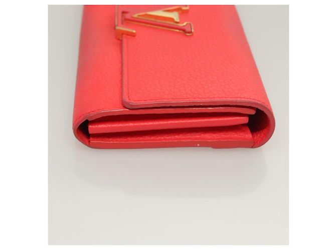 Louis Vuitton Capucines Long Wallet Leather Red - view 3