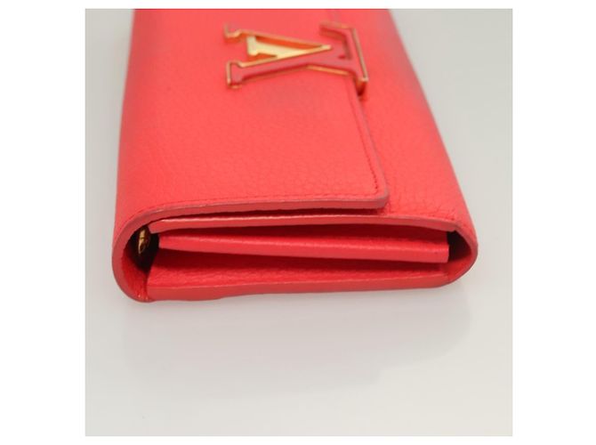 Louis Vuitton Capucines Long Wallet Leather Red - view 4