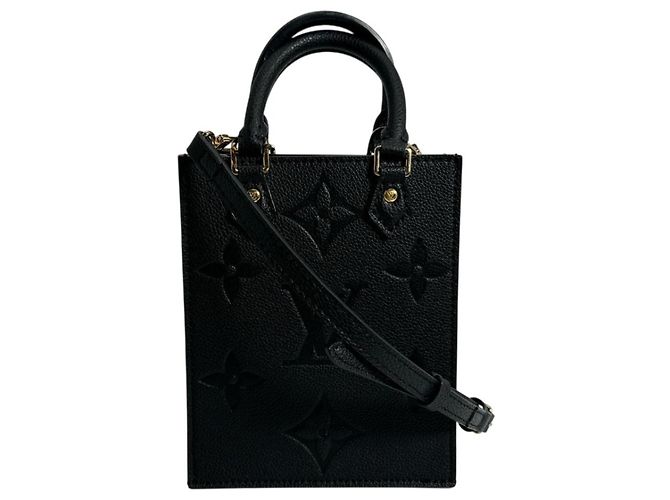 Borsa a Spalla Petite Sac Plat Monogramma Louis Vuitton Nero - vista 2