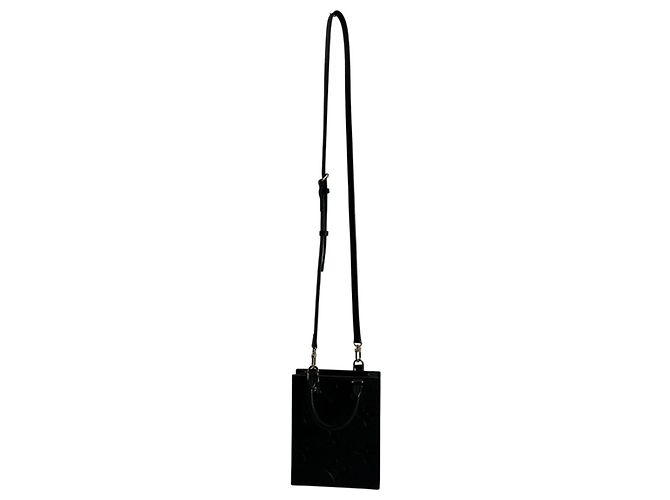 Borsa a Spalla Petite Sac Plat Monogramma Louis Vuitton Nero - vista 3