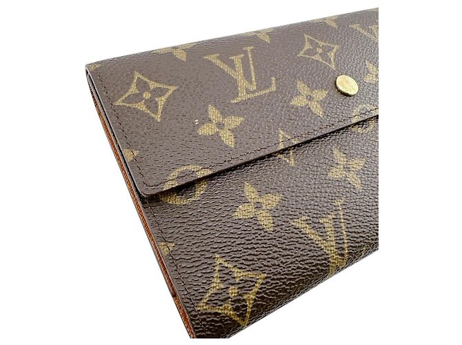 Cartera Larga Porte Tresor Internacional Louis Vuitton Castaño - vista 7