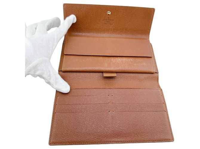 Cartera Larga Porte Tresor Internacional Louis Vuitton Castaño - vista 8