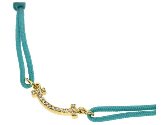 Tiffany T Bracciale in corda blu mini diamante T Smile di Tiffany & Co. - vista 2