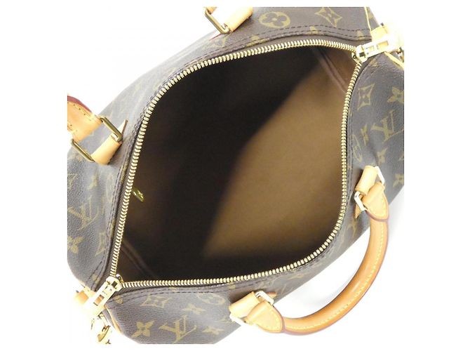 Borsa Boston Monogram Bandoulière Speedy Louis Vuitton Marrone - vista 8