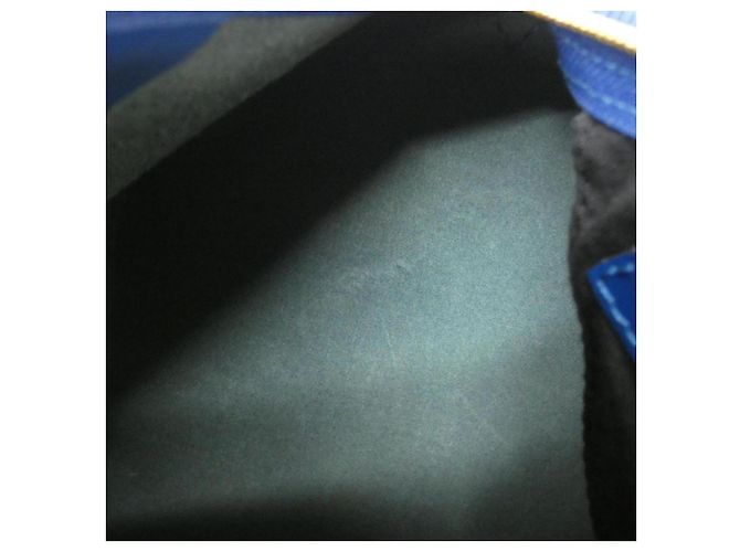 Borsa Boston Epi Speedy in pelle Louis Vuitton Blu - vista 7