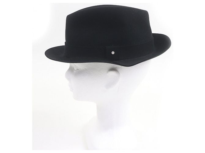 Cappello in feltro Lapin della serie Button di Hermès Nero - vista 2