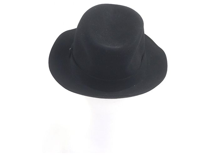 Cappello in feltro Lapin della serie Button di Hermès Nero - vista 3