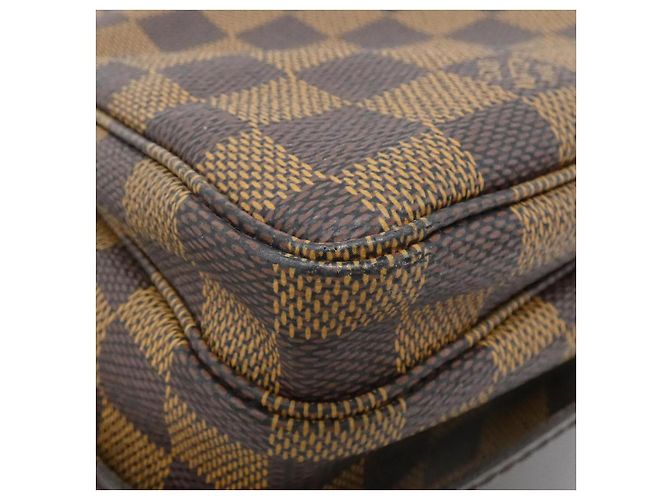 Borsa a Spalla Naviglio Damier Louis Vuitton Marrone - vista 2