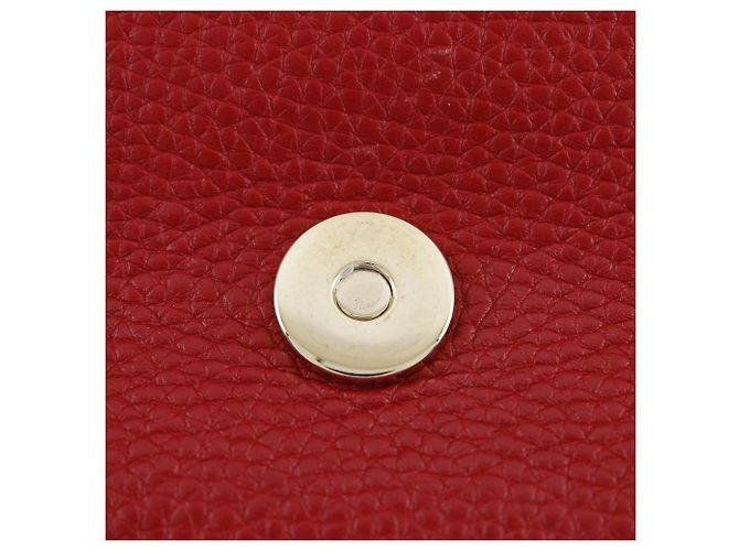 Borsa a spalla in pelle Gucci Soho Interlocking G Rosso - vista 8