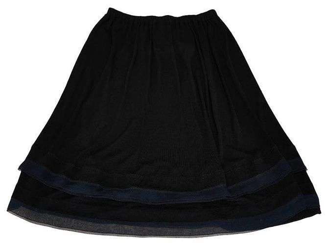 Timeless Gonna in rayon lunghezza ginocchio Chanel Nero - vista 2