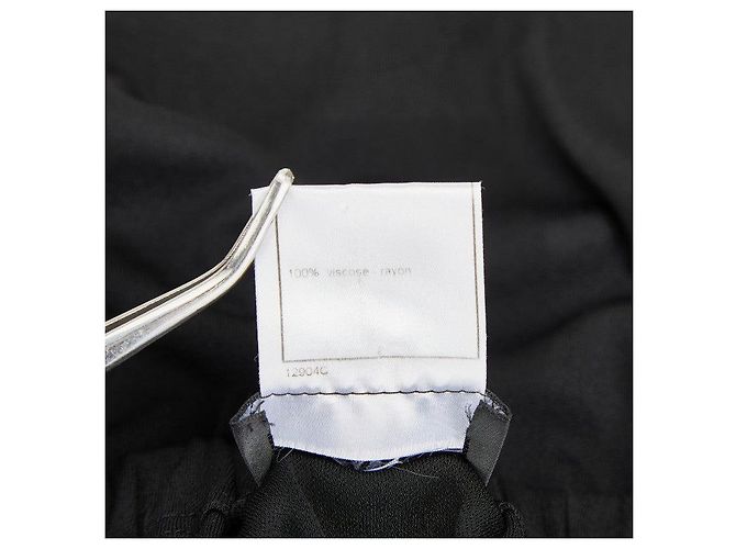 Timeless Gonna in rayon lunghezza ginocchio Chanel Nero - vista 4