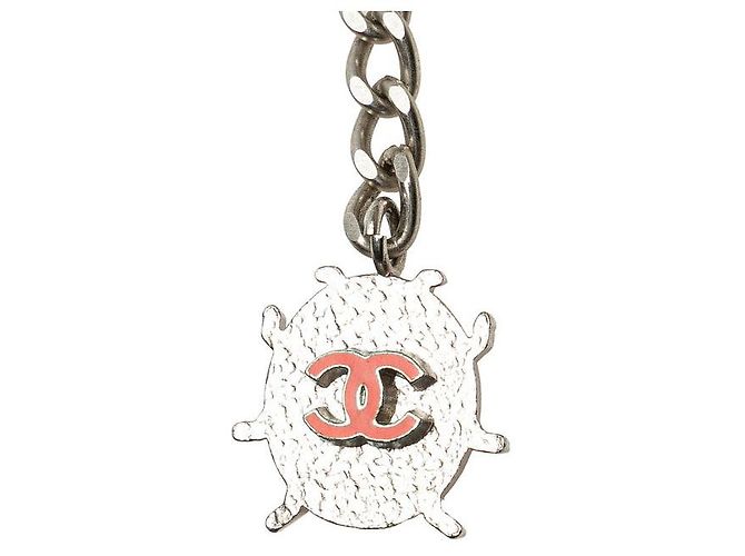 Timeless Cinturón de metal Tentoumushi con el logo Coco de Chanel Plata Roja Púrpura - vista 3
