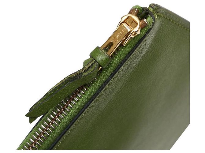 Portafoglio Dogon Swift di Hermès Verde - vista 12