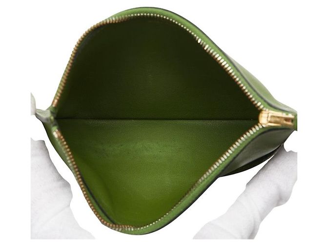 Portafoglio Dogon Swift di Hermès Verde - vista 13