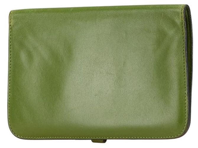Portafoglio Dogon Swift di Hermès Verde - vista 2