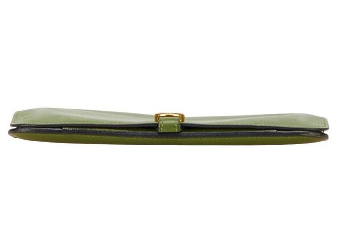Portafoglio Dogon Swift di Hermès Verde - vista 3