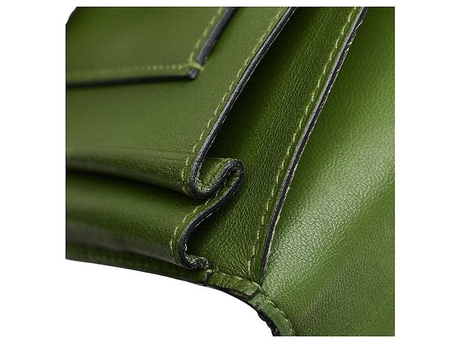 Portafoglio Dogon Swift di Hermès Verde - vista 8
