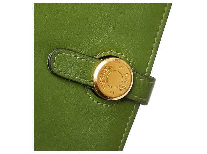 Portafoglio Dogon Swift di Hermès Verde - vista 9