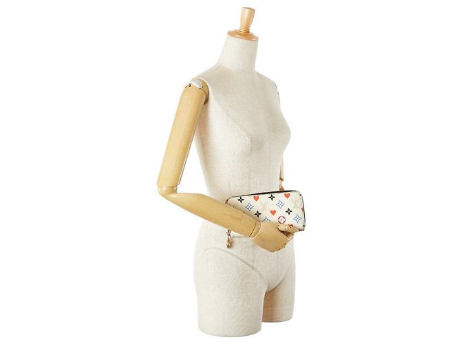 Portafoglio Zippy Monogram Game On Louis Vuitton Bianco - vista 10